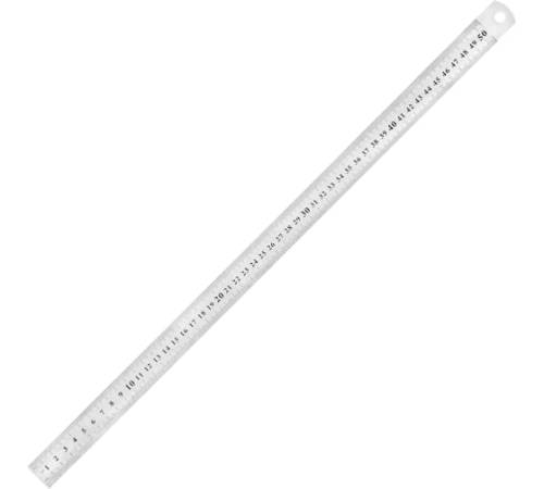 Линейка измерительная 500мм, метал. (1/20/400) VERTEXTOOLS