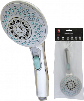 Лейка душевая TERRA , 4 поз, пласт. массажн., ARGO