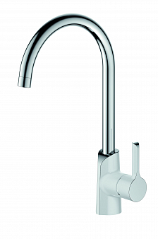 ARGO 4003P ELAT Смеситель для кухни, корпус хром/белый