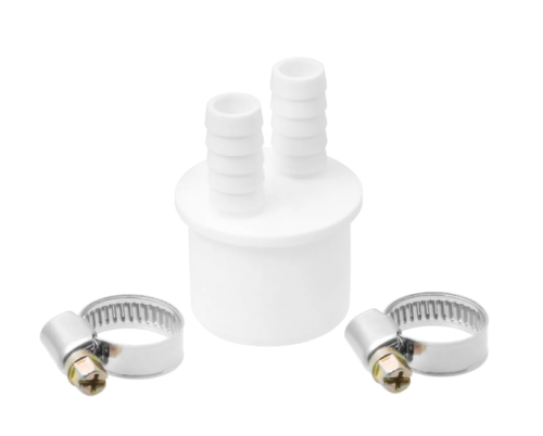 Штуцер d40 - 13 мм с хомутами для промывных фильтров MasterProf