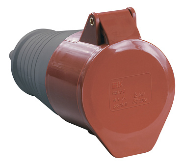 Розетка 214 переносная 3Р+РЕ 16А 380В IP44 ИЭК