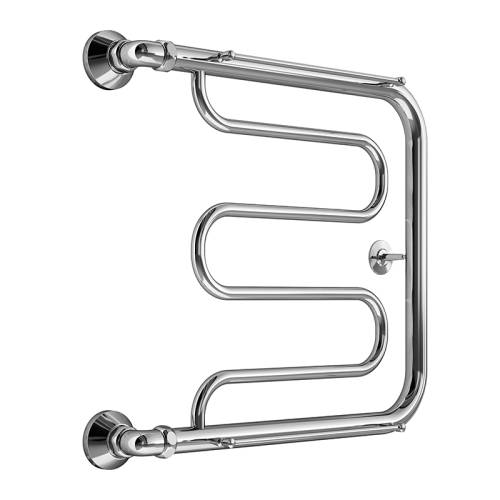 MELODIA Полотенцесушитель Foxtrot МП-образный с полочкой 500 х 600мм 1" MTRFT5060