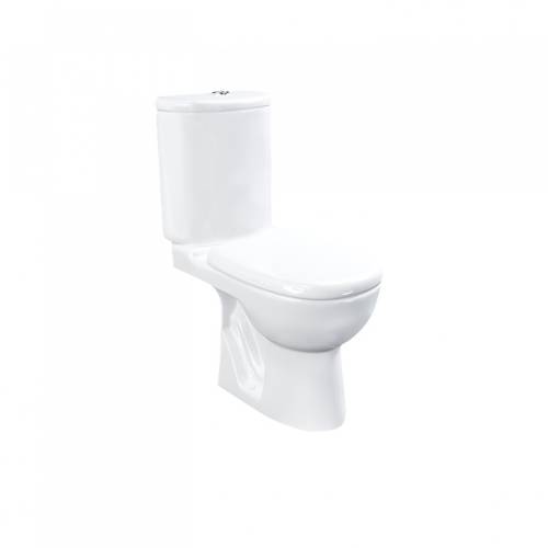 Унитаз-компакт "Элеганс", прямой выпуск, армат. 1 реж. OLI ,сиденье дюропласт/микролифт Kirovit (ЖЦ)