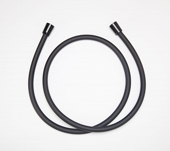 Шланг для душа, 1/2", PVC TRENFLEX BLACK MATT, 150 см, подвес