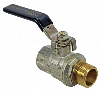 -- Кран шар. усил. 1/2" г-ш  PROFESSIONAL, ник., ручка, полнопрох. U-TEC