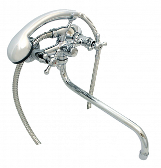 ARGO 102 DOM Смеситель для ванны и умывальника, 1/2", клапанный, трубчатый излив 310 мм