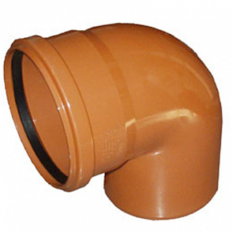 ОТВОД  наружный  110 мм , 87 град., ПВХ Ostendorf