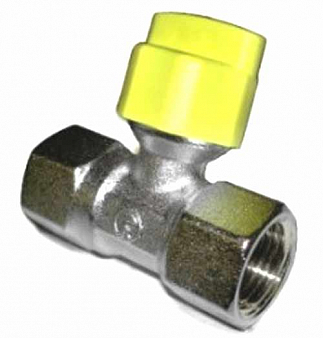 Кран шар., с фиксатором, В - В, латунь, хpом, ГАЗ 1/2" FORNARA