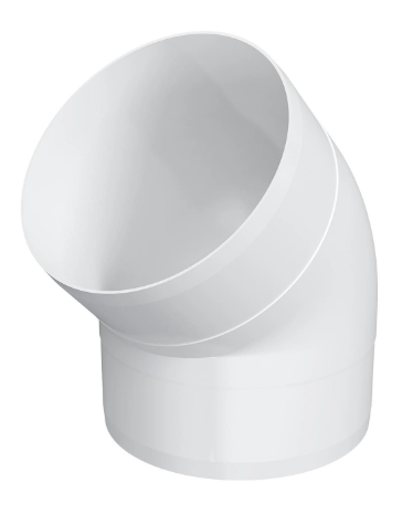 Колено ККП D100 45° пластик ERA