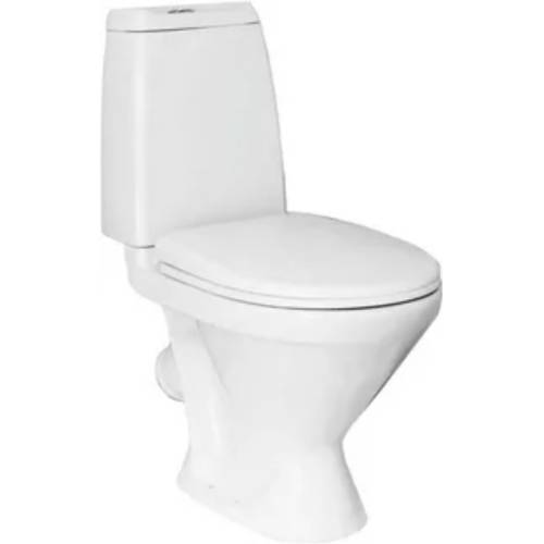 Унитаз-компакт "Кама" стандарт (арм.1-реж.Уклад/ИнкоЭр, сиденье полипропилен, крепление) SANITA (ЖЦ)