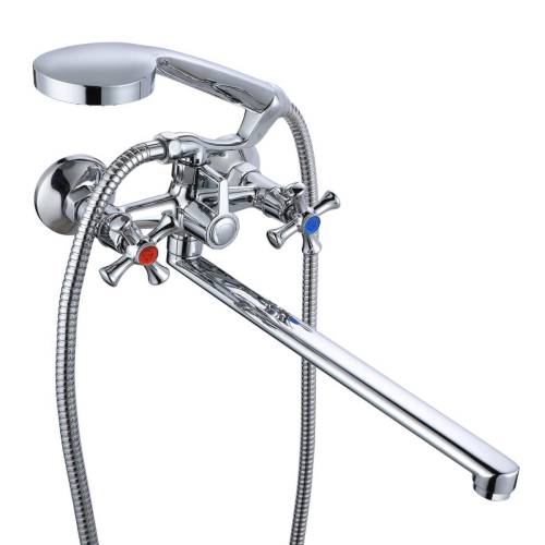 Смеситель для ванны и умыв. РМС SL65-140 излив 35см Хром