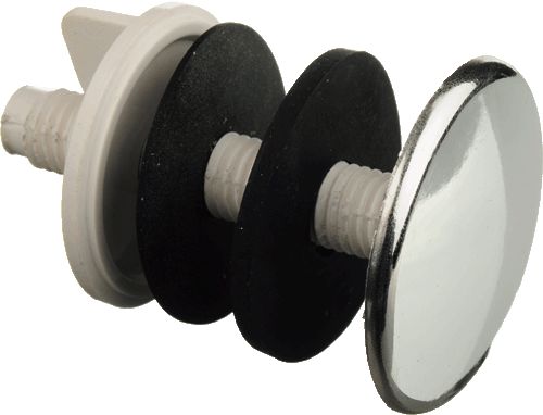 Заглушка для раковины пластик хром 023-0389