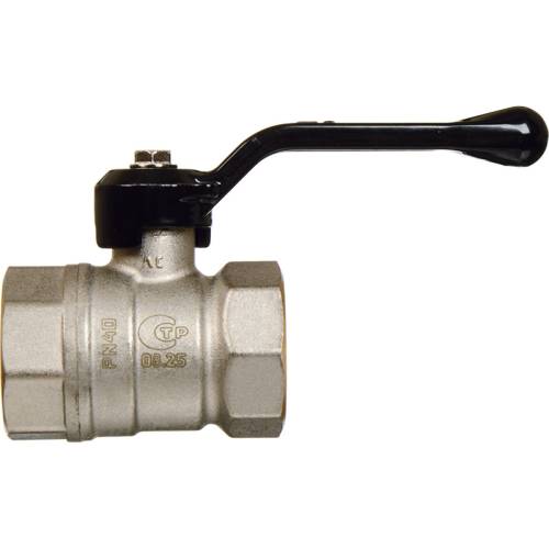 Кран шар. 3/4" г-г  рычаг, лат. ник.  TeRma NEO 32006