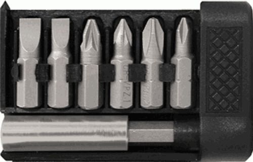 набор бит 6шт.CrV, 25мм + адаптер (57660)