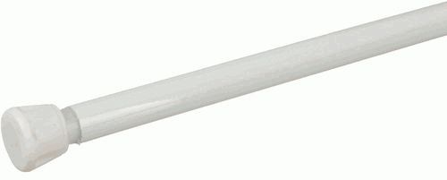 Карниз для ванной 110-200см белый д.13мм MELODIA Mcr-00009