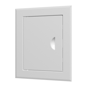 Лючок ревизионный встраиваемый, с ручкой, 660 х 860 мм с фланцем 600 х 800 мм, металл, белый ЭРА