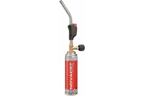 Лампа паяльная газовая KEMPER NOVACET Plus с баллончиком 110 мл, с пьезоподжигом 1058KIT