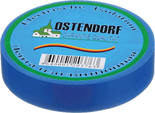 Изолента "Ostendorf" 19мм*20м синяя
