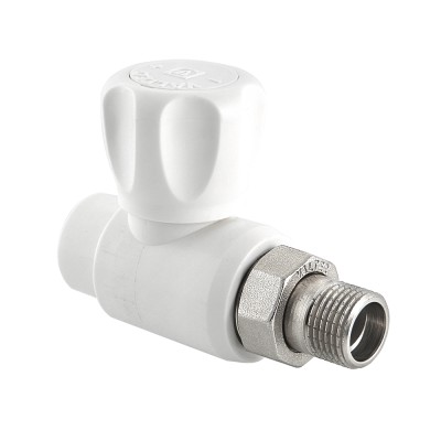 Кран шар. радиат. ПП 25х3/4" нар. лат.полусгон VALTEC