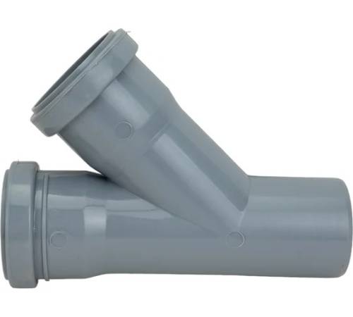 ТРОЙНИК    50 - 50 мм - 45 град., ПВХ VALFEX