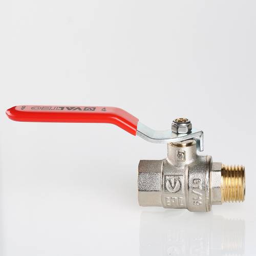 Кран шар. 1 1/2" г-ш рычаг, ник. лат. VALTEC BASE