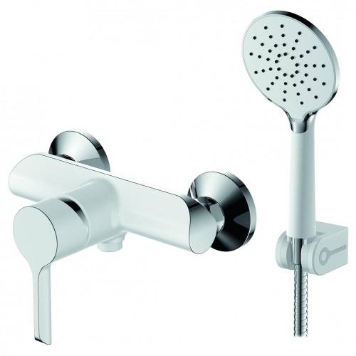 "ARGOTECH" 4006P ELAT Смеситель для душа, корпус хром/белый