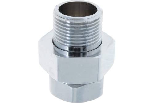 Соединение прямое 3/4" г - ш. с накидной гайкой для П/суш латунь хром. TeRma 01521