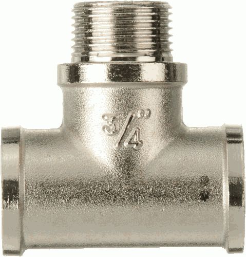 Тройник  3/4" г-ш-г  ник. лат. TRm 06106