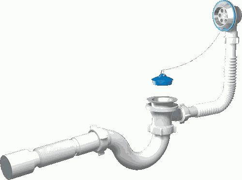 Обвязка АНИ E155 1.1/2 х40 с перелив. и гибкой трубой 40*50 мм
