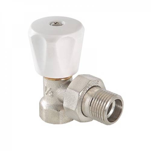 Клапан угловой 1/2 ручной для радиатора VALTEC (компактный),