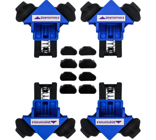 Набор зажимов для угловых соединений vertextools 4 предмет 20-56-4