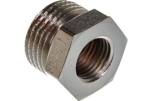 Футорка 1/2'' х 1/4'', ник., латунь. TERMA 06199