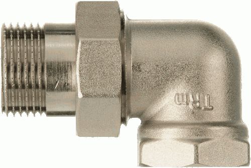 "Американка" сгон угловой разъемный, 1/2" г - ш, лат. O-Ring TRm 06281