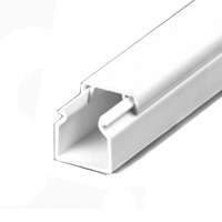 Кабельный канал ПВХ 12х12 белый с двойным замком Урал Пак КК-19012012-200, 2 метра