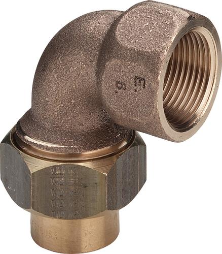 Медь. Сгон угловой - пайка 22*1 вн Viega, Sanha (ЖЦ)