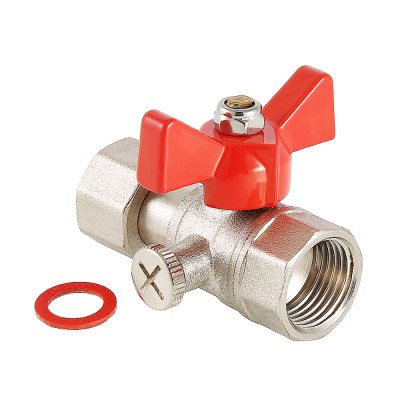 Кран шаровой 1/2" х 3/8" г-г для манометра VALTEC