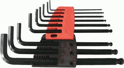 Набор ключей шестигранных с шаром 9шт. (1,5-10мм) (64195)