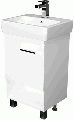 Тумба Tera 50Н 1д. Белый глянец без умывальника (Нео-50), У76057