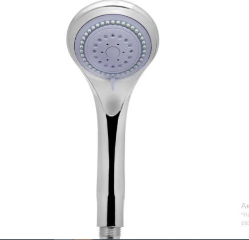 Лейка душевая d-80 мм, 3 режима, хром, MasterProf MP-У