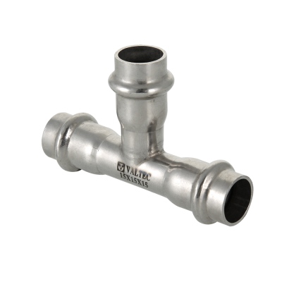 Тройник 22 нерж. сталь VALTEC 