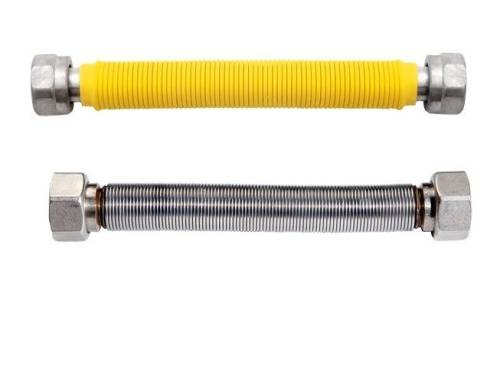 Подводка сильфонная для газа 1/2" 0.3 - 0,6 м,  г-г,  "MATEU" 