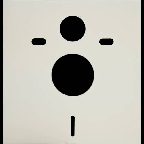 Прокладка для подвесного унитаза 40х42 см универсальная, полистирол цвет белый