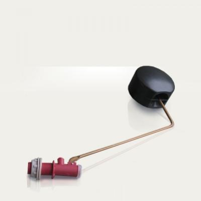 Клапан наливной 1/2", боковая подводка, пластик, латунь А-50 Noname