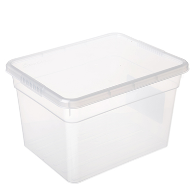 Ящик для хранения с крышкой 5л BASIC, полипропилен, 25х19х16см