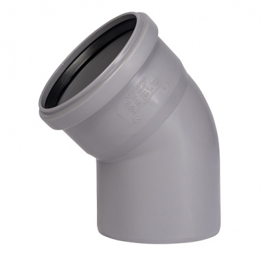 ОТВОД    110 мм , 45 град., ПВХ Ostendorf