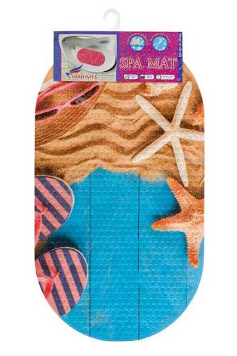 Коврик в ванну противоскользящий, «Пляж» 68*38