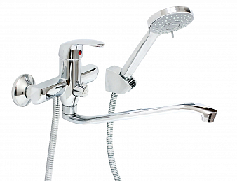 ARGO 35S35/K OKSA Смеситель для ванны и умывальника, картридж d-35, S-образный излив 295 мм