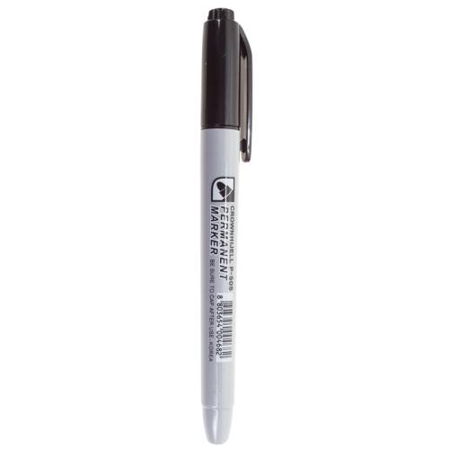 Маркер перманентный Multi Marker Slim 2мм пулевидный черн. Crown Б0048243