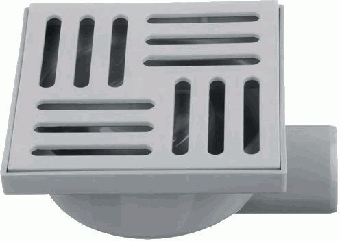 ТРАП АНИ ТА5110 горизонтальный выпуск 50 пластик решётка 150 х 150мм