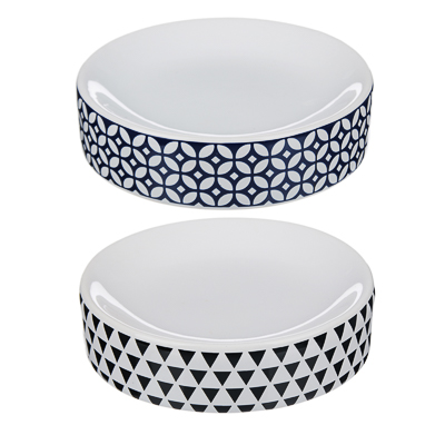 Мыльница, "Орнамент", керамика, 2 цвета VETTA